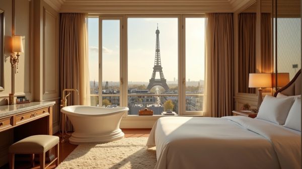 Vivez un séjour mémorable dans les top hôtels avec baignoire à Paris